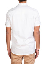 White Beige Ribbon Lace Shirt