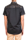 Black Gold Snake Print Shirt