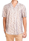 Beige Foil Print Circle Shirt