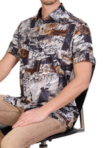 White Leopard Splatter Tech Shirt