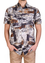 White Leopard Splatter Tech Shirt