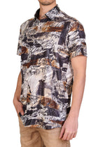 White Leopard Splatter Tech Shirt