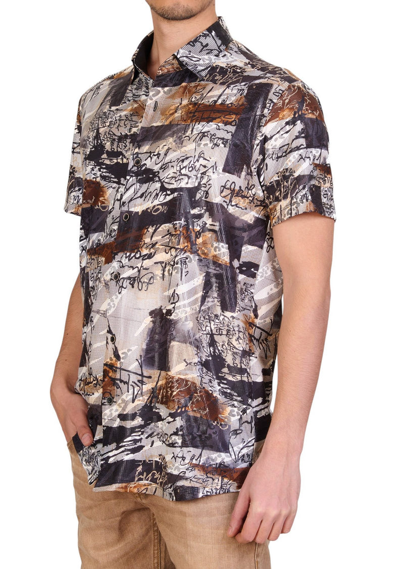 White Leopard Splatter Tech Shirt