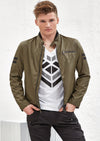 Green Lightweight Bomber Jacket