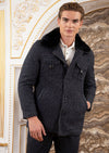 Dark Navy Double Flap Pocket Coat