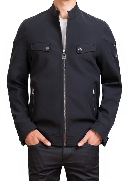 Black Side Buckle Tech Jacket