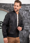 Black Emboss Paisley Jacquard Jacket