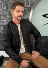 Black Emboss Paisley Jacquard Jacket