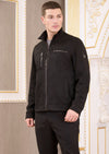 Black Zipper Suede Biker Jacket