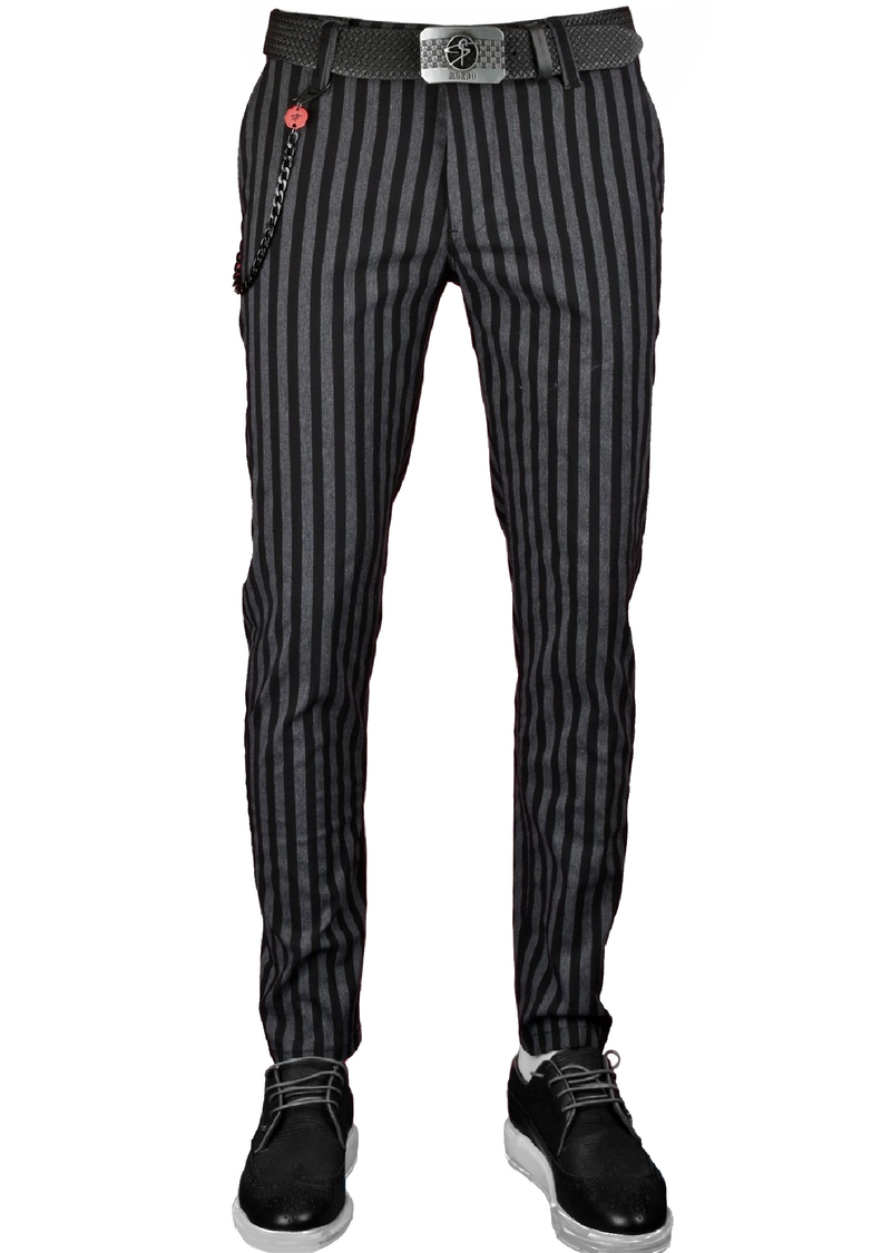 Black Stripe Tech Pants