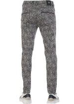 Black White Snake Print Pants