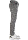 Black White Snake Print Pants