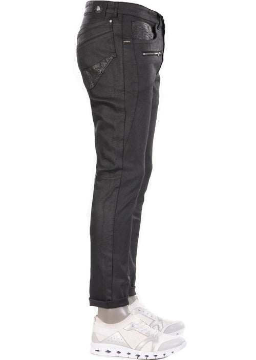 Black Zipper Wax Deluxe Denim