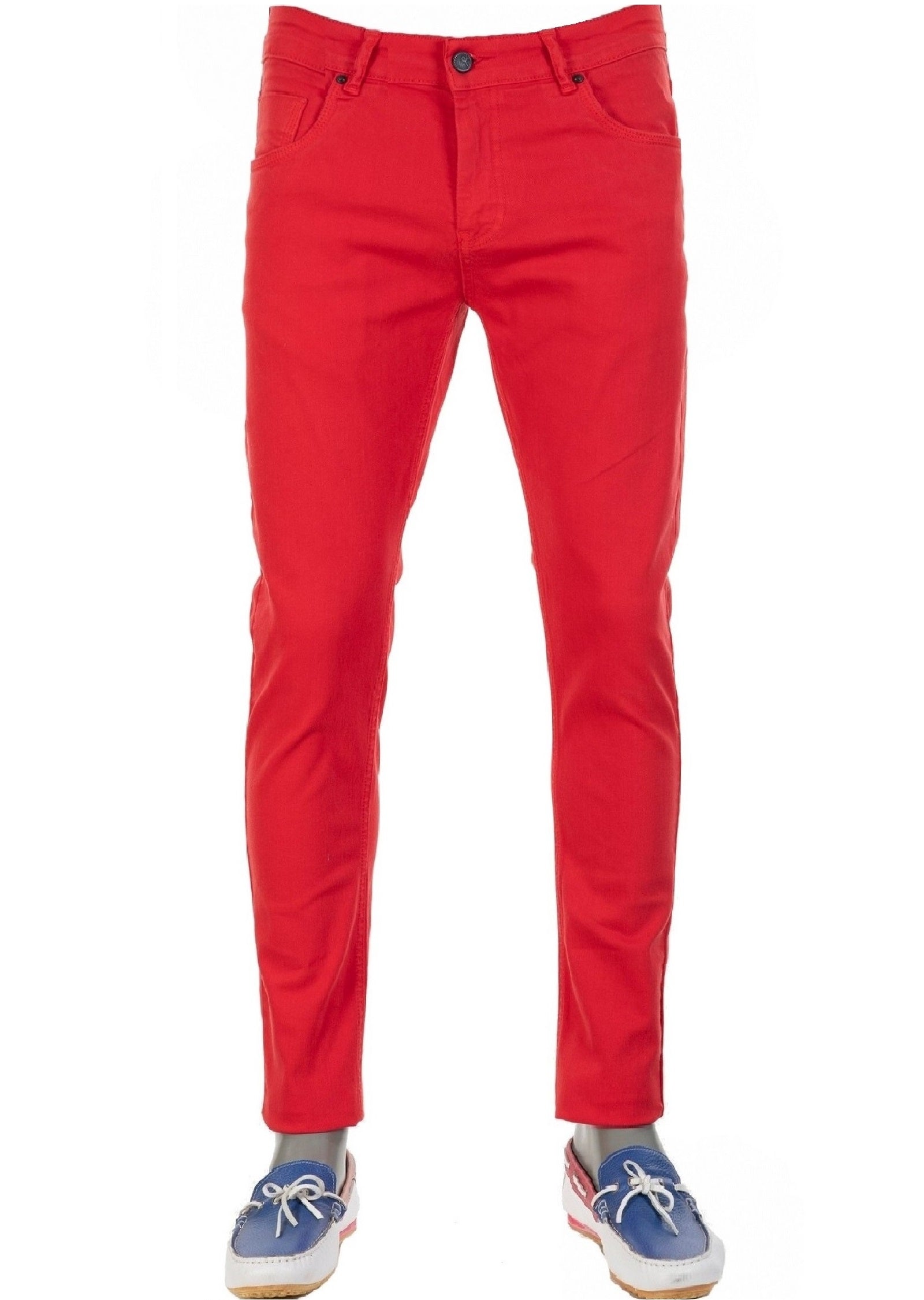 Mondo Red Casual Slim Fit Jeans