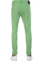 Green Casual Slim Fit Jeans