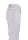 White Silver "V-metal 2" Tech Pants