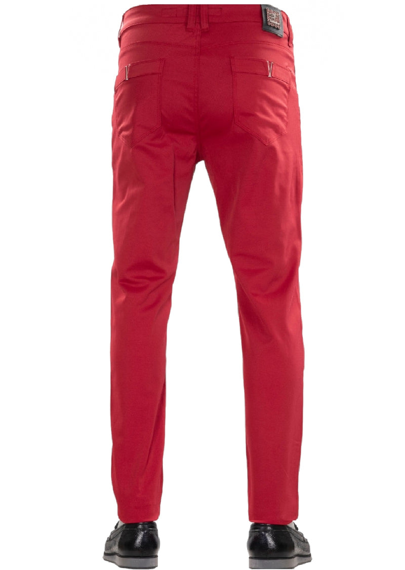 Red "V-metal 2" Tech Pants