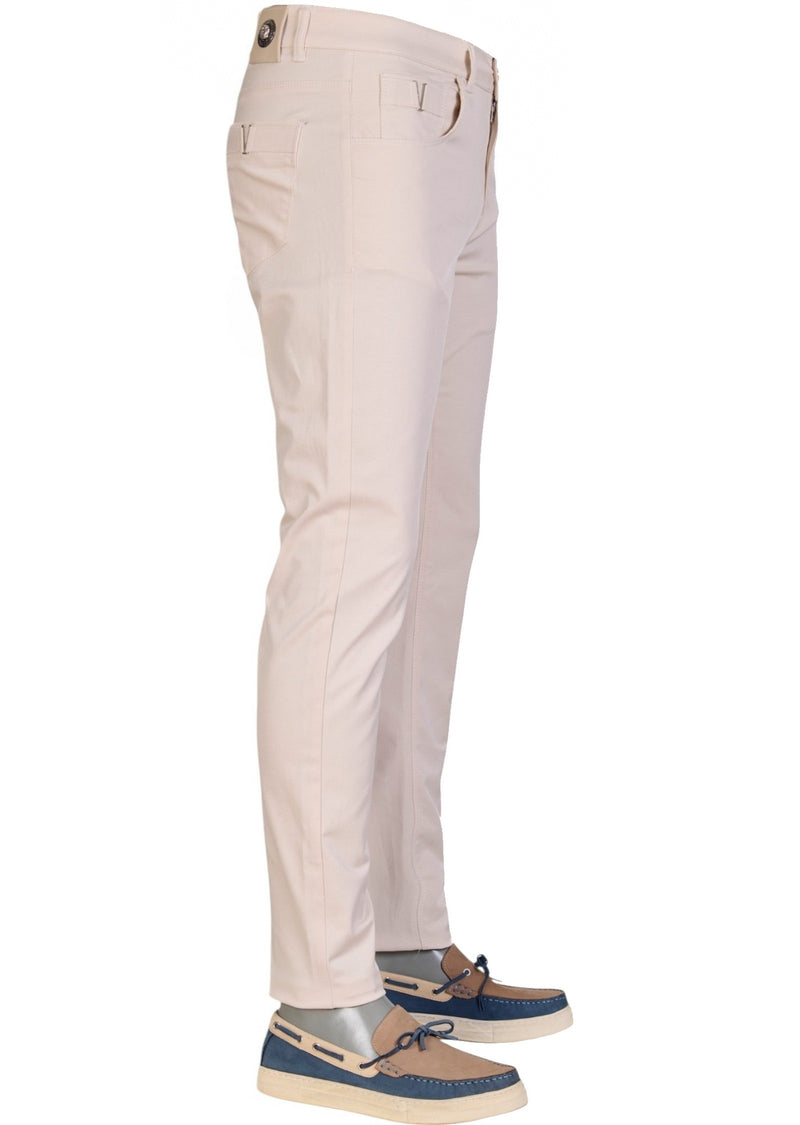 Beige "V-metal 2" Tech Pants