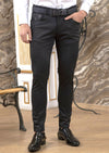 Black Triangle Buckle Tech Pants