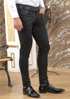 Black Triangle Buckle Tech Pants