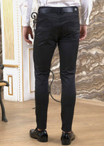 Black Triangle Buckle Tech Pants