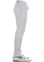 White Triangle Buckle Tech Pants