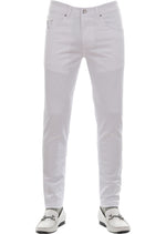 White Triangle Buckle Tech Pants