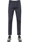 Navy Bark Zipper Tech Pants
