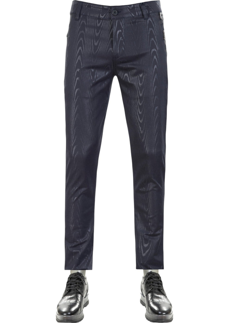 Navy Bark Zipper Tech Pants