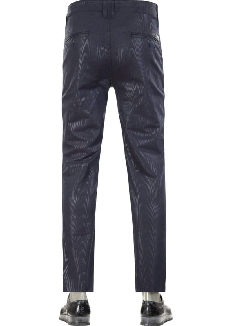 Navy Bark Zipper Tech Pants