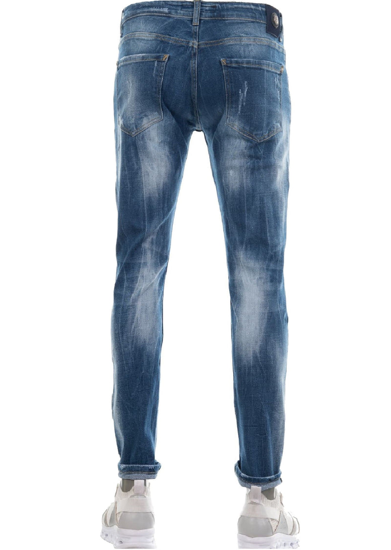 Blue "Milano" Modern Wash Jeans