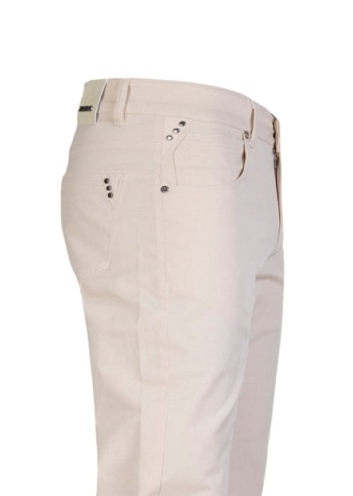 Beige Tripple Studded Tech Pants
