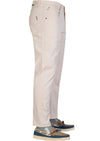 Beige Tripple Studded Tech Pants