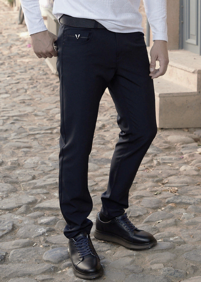 Black "V-metal 2" Tech Pants