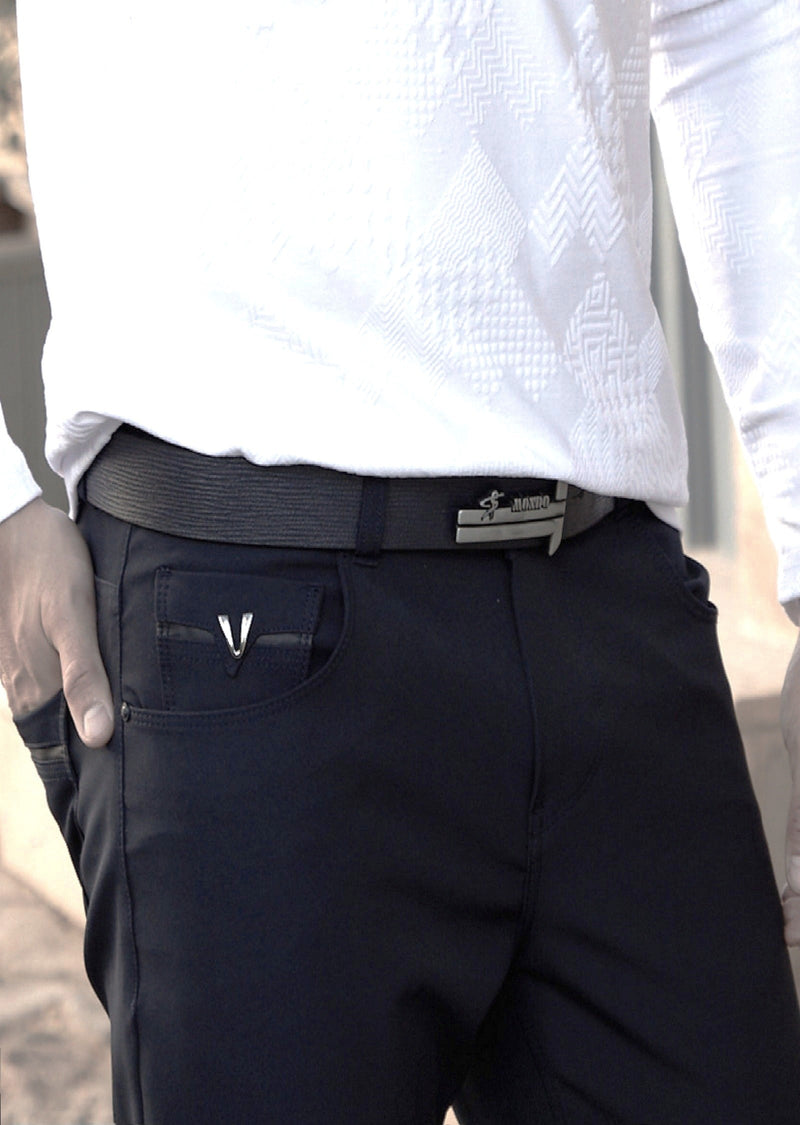 Black "V-metal 2" Tech Pants