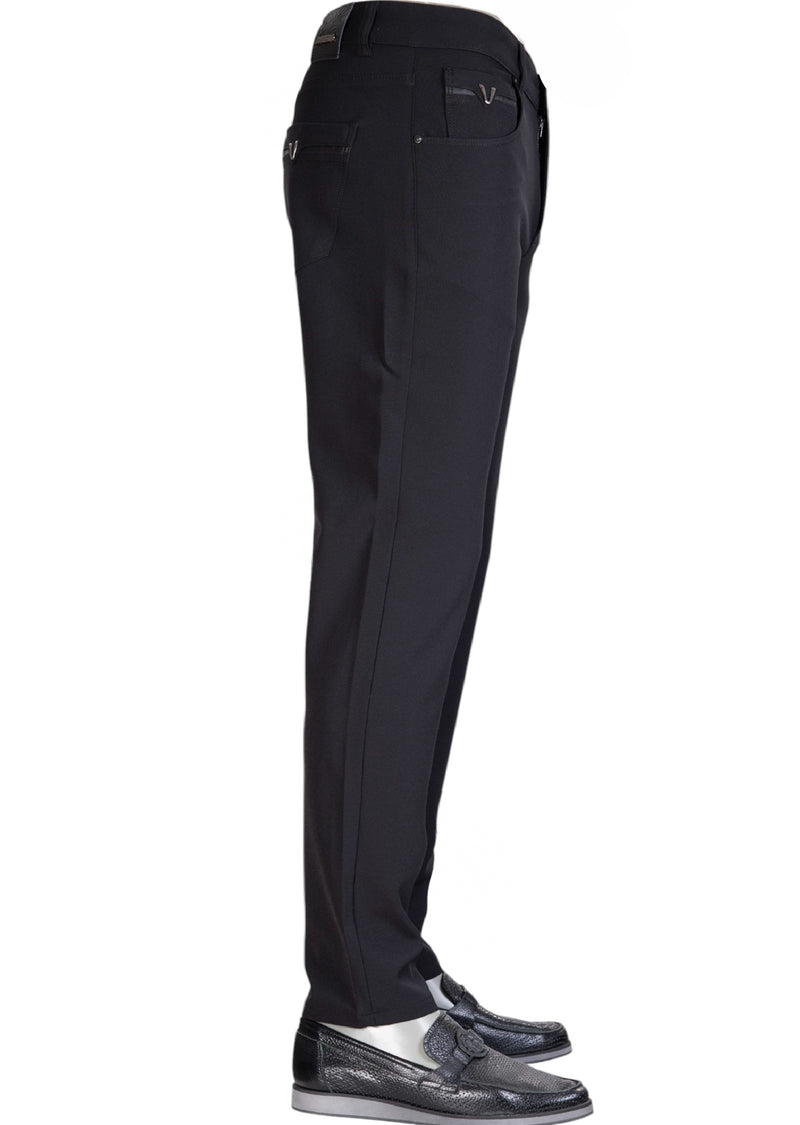 Black "V-metal 2" Tech Pants