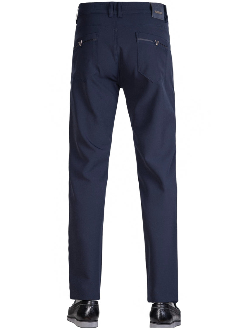 Navy "V-metal 2" Tech Pants