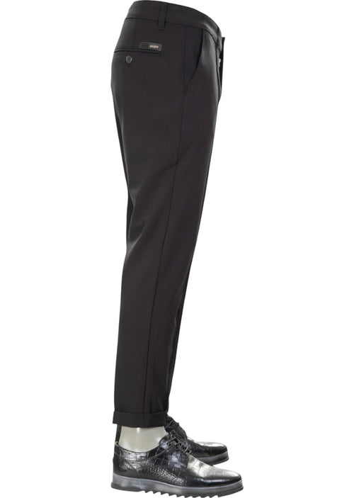 Black Pleated Tech Pants