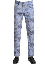 Blue Stripe Heritage Print Pants