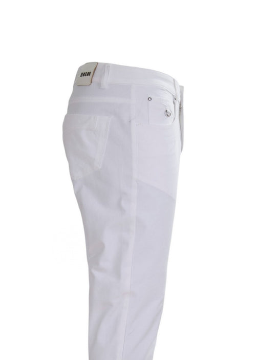 White D-ring Tech Pants