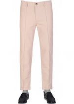 Beige Pleated Tech Pants