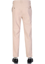 Beige Pleated Tech Pants
