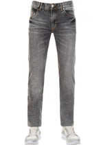 Black Gray Washed Jeans