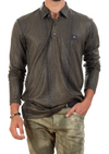 Green Alligator Tech Long Sleeve Polo