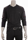 Black Quilted Detailed Sweater