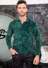 Green Diamond Velour Polo