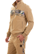 Beige Collage Tech 2-pcs Tracksuit