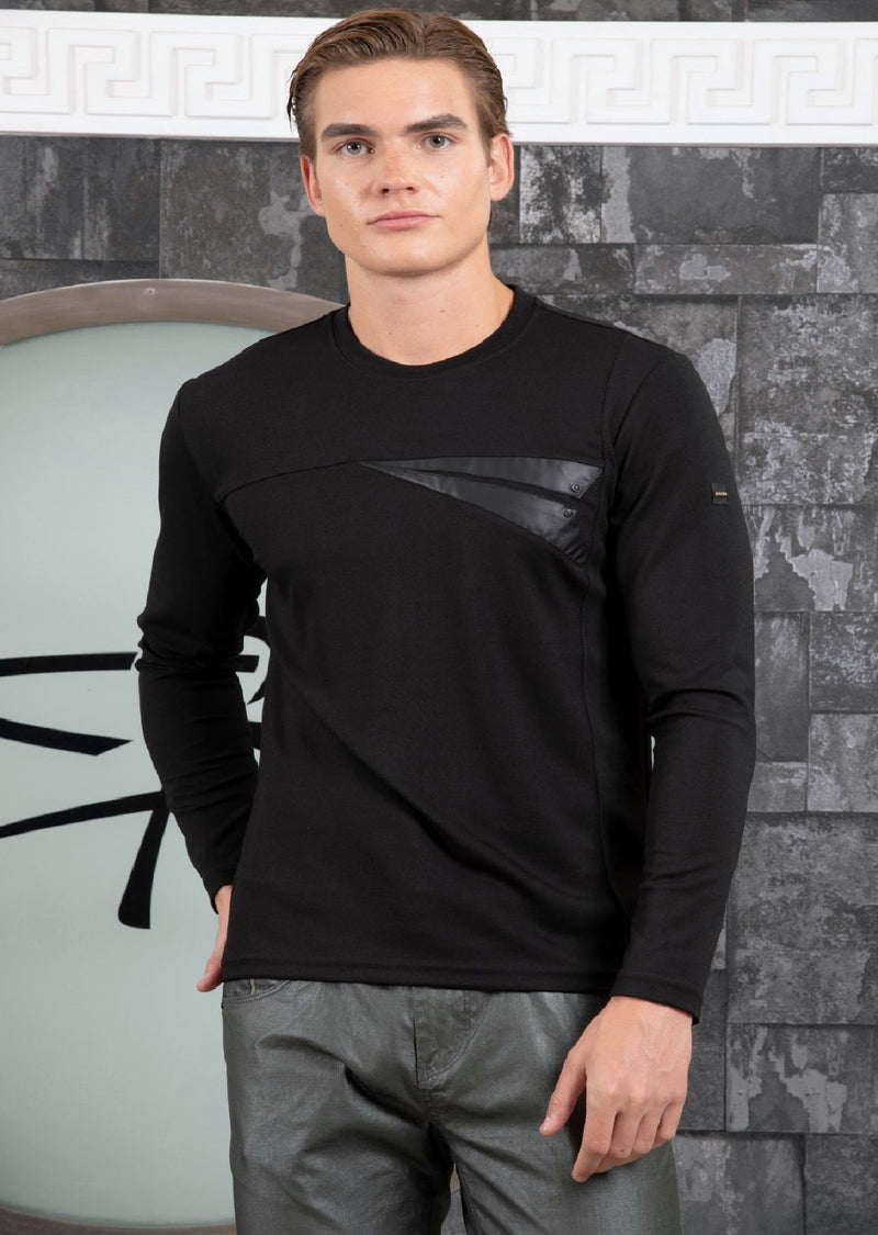 Black Wings Mini Studded Knit Tee