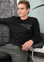 Black Wings Mini Studded Knit Tee