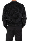 Black Paisley Velvet 2-pcs Tracksuit